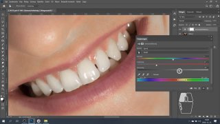 PS Portré retus fogfehérítés