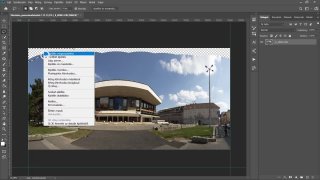 Panorámakép összerakás Photoshoppal
