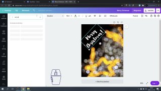 Karácsonyi üdvözlet Canvával